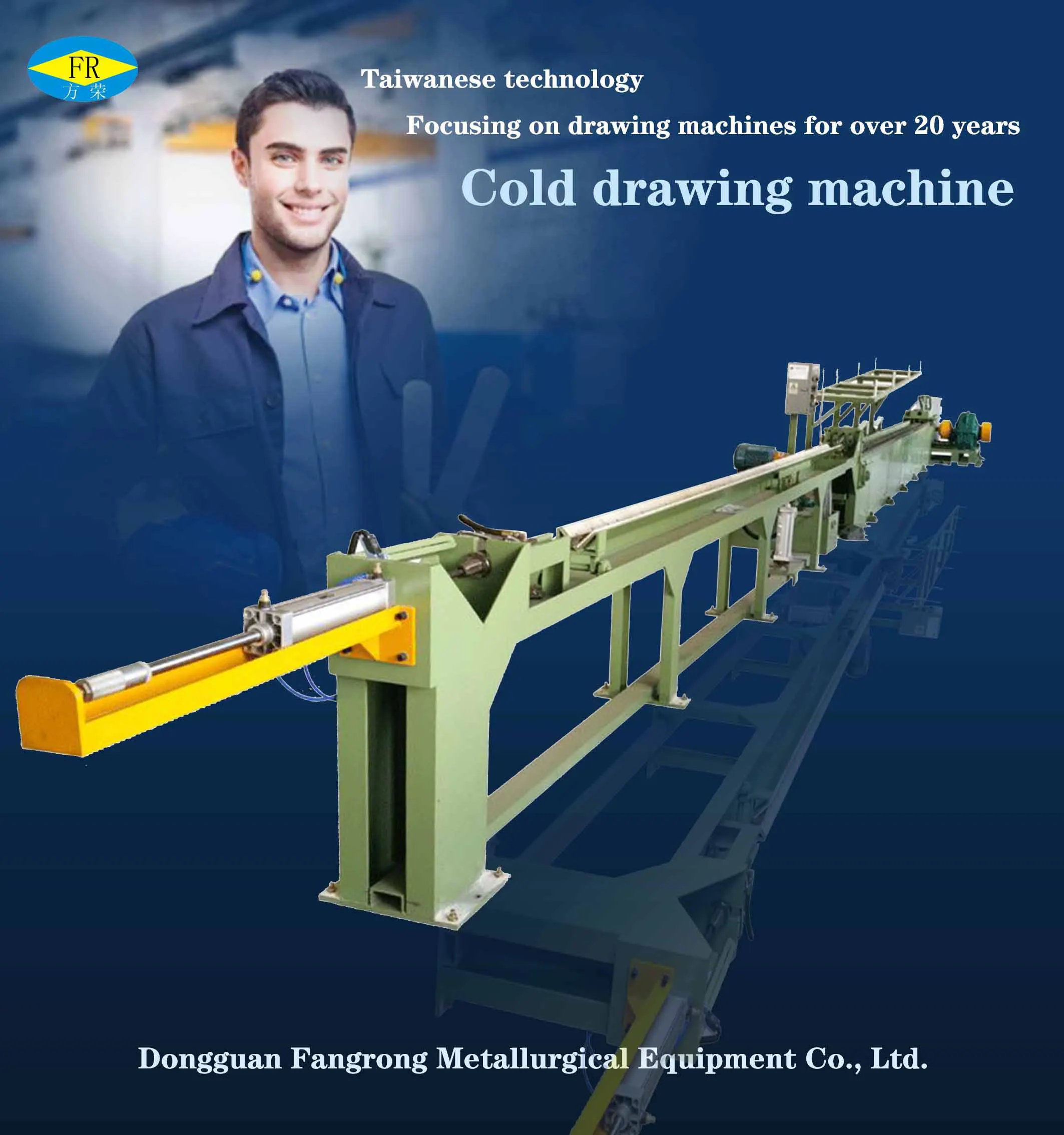 Fangrong*100 Automatic Metal Aluminium Pipe Drawing Bench And Steel