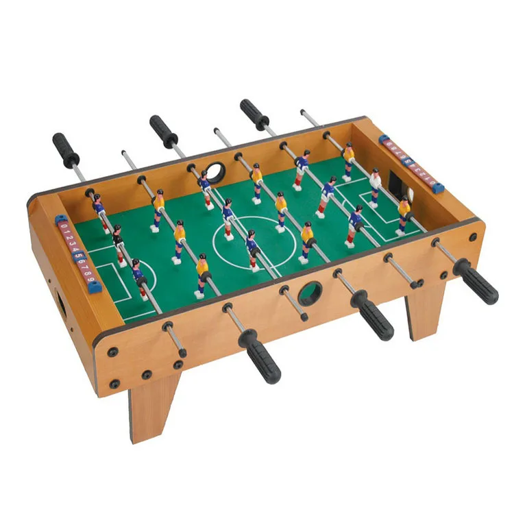 Indoor Outdoor Wooden Football Table Game Mini Soccer Table Games Foosball Toy For Kids And