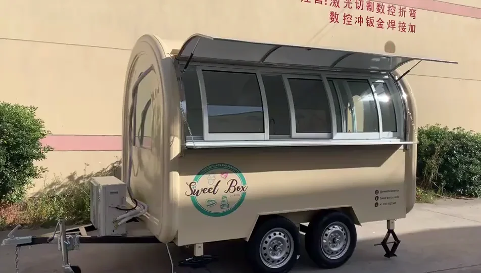 Australia 10ft Mobile Food Truck With Kitchen Food Concession Trucks