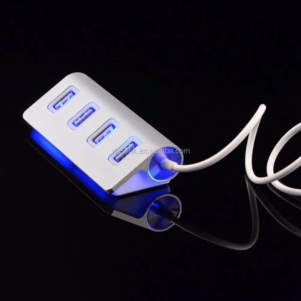 Aluminum Alloy Super Speed USB 3.0 5-in-1 Card Reader with Parallel Read USB Adapter