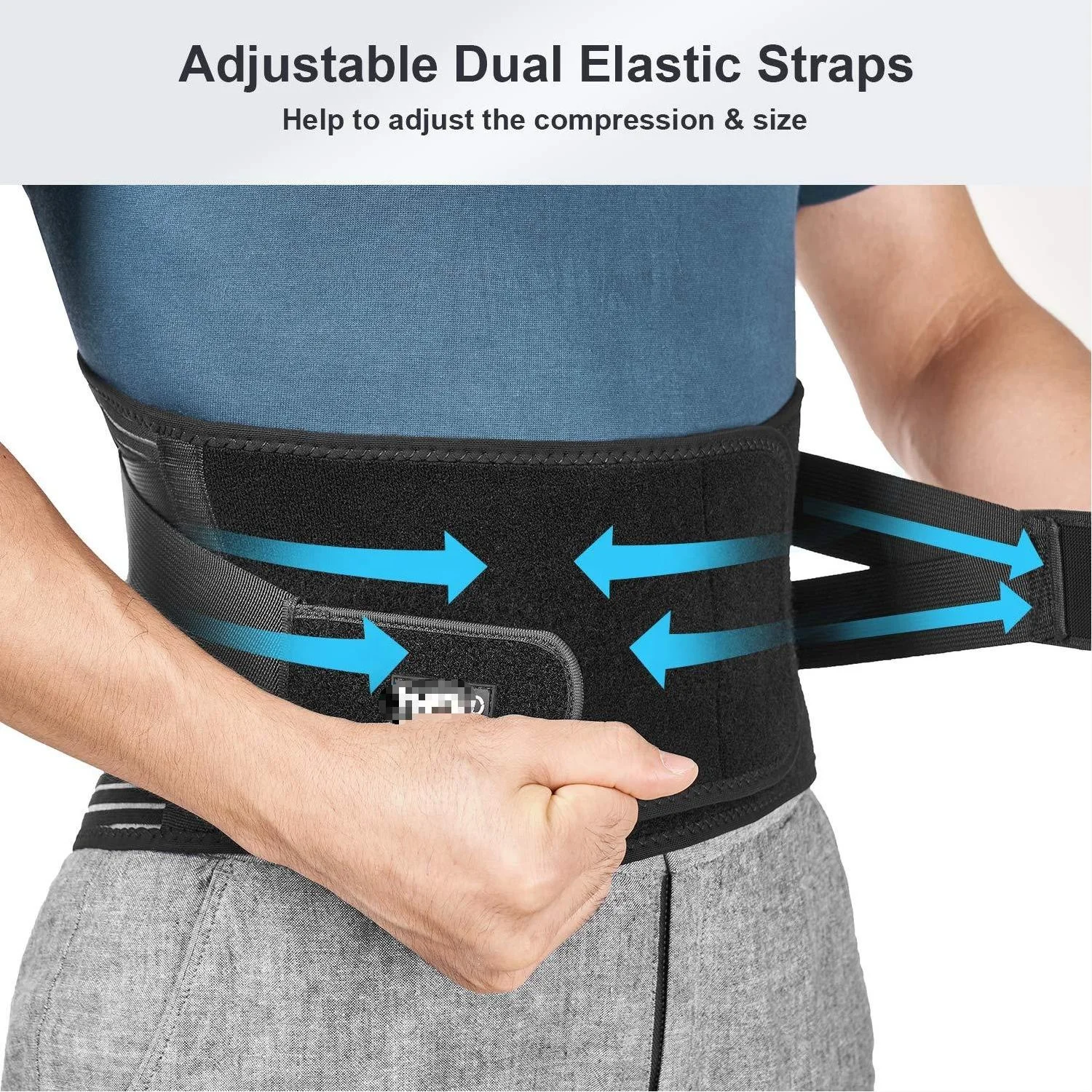 Back Brace For Lower Back Pain Relief With 6 Stays Breathable Back