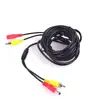 Car RCA DC Video Extension Cable 2 in 1 for Auto Truck Backup System Bus Trailer Reversing Cameras Parking CCTV Security Monitor