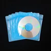 Color Plastic cd Packaging Bags/Clear plastic cd dvd sleeve with non-woven cover