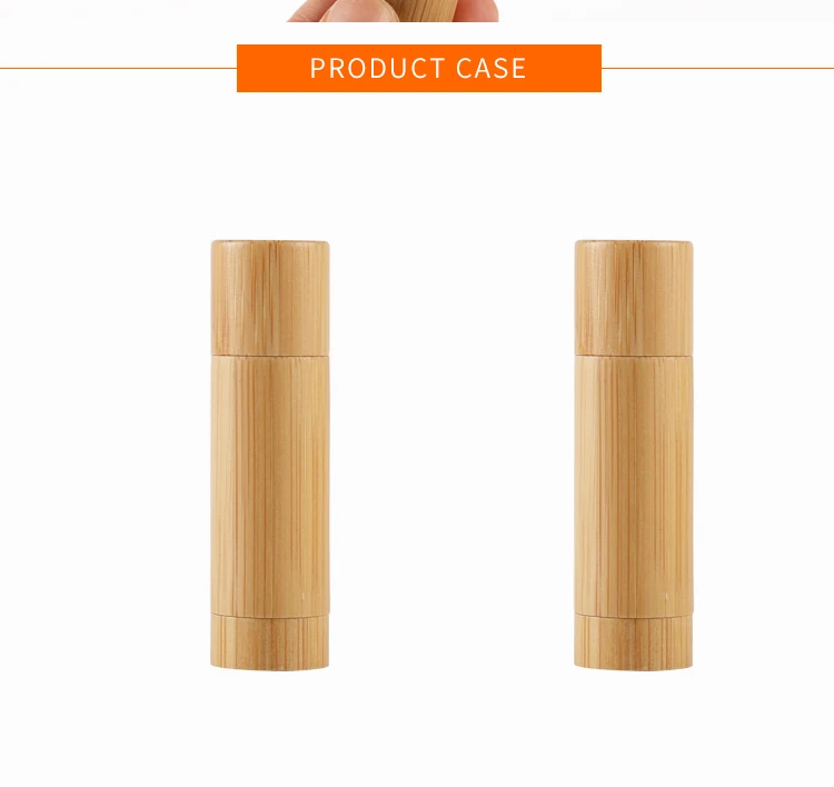 Eco Friendly Lipstick Container 4g 5g Bamboo Lip Tube For Cosmetic