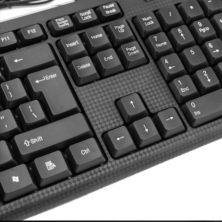 Standard Wired Usb Keyboard Office Universal Waterproof Fullsize