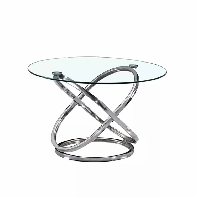 Economical And Practical 38" Chrome Legs Tempered Glass Coffee Table Buy Economical And