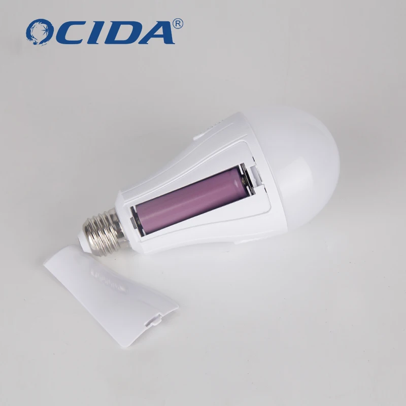 Smd5730 plastic 9W/12W/15W Emergency bulb rechargeable bulb led