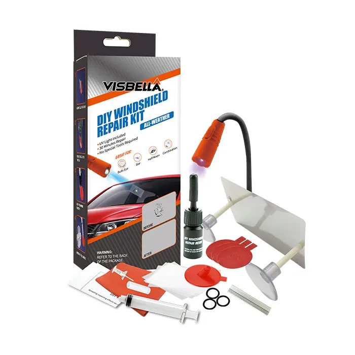 Набор для ремонта трещин стекла. Visbella Windshield Repair Kit. TV-449 набор для устранения трещин на стекле Windshield Repair Kit. R0006 набор для ремонта лобового стекла, кратн. 1 747763 Auto-Comfort. Набор инструмента для ремонта ветровых стекол автомобилей №3.