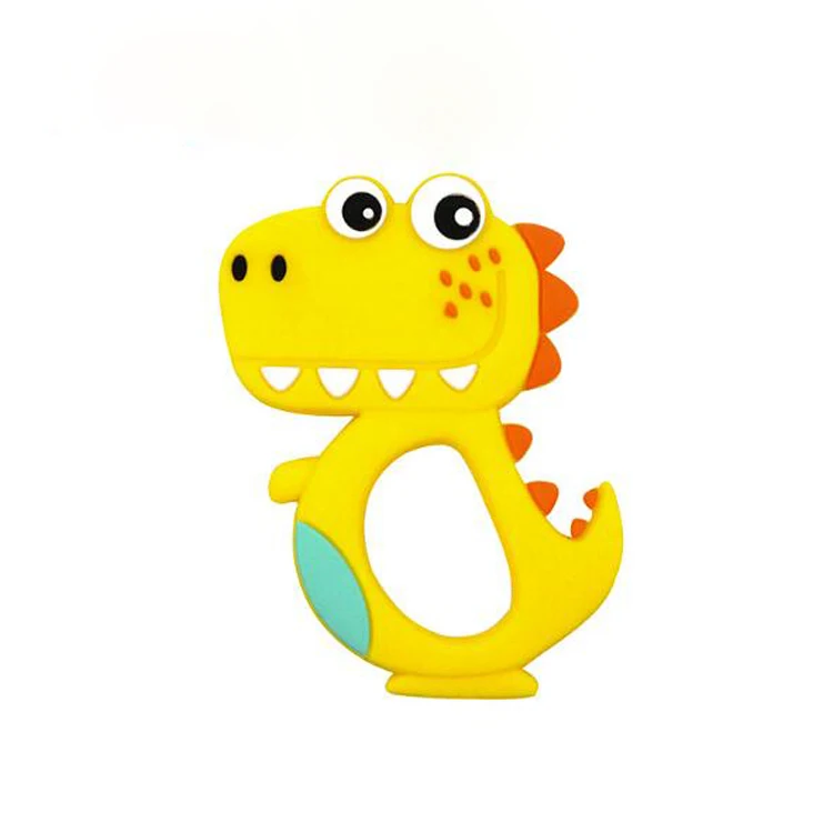 Hot Sale Dinosaur Silicone Baby Teething Toys Baby Bpa Free Food Grade