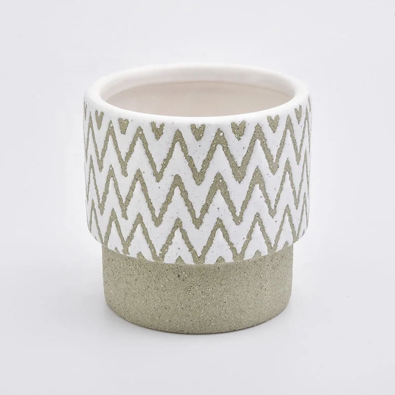 Luxury ceramic candle containers votive candle holder customized