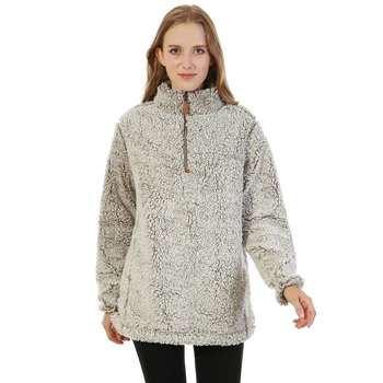 sherpa fleece pullover wholesale