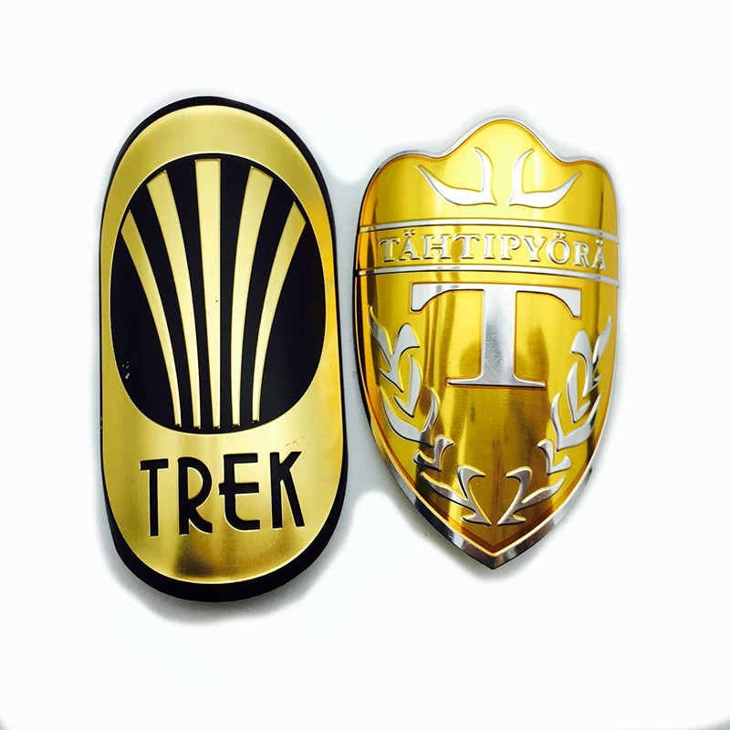 New Design 3D Aluminum Bicycle Stickers Mountain Bike for Bicycle Label