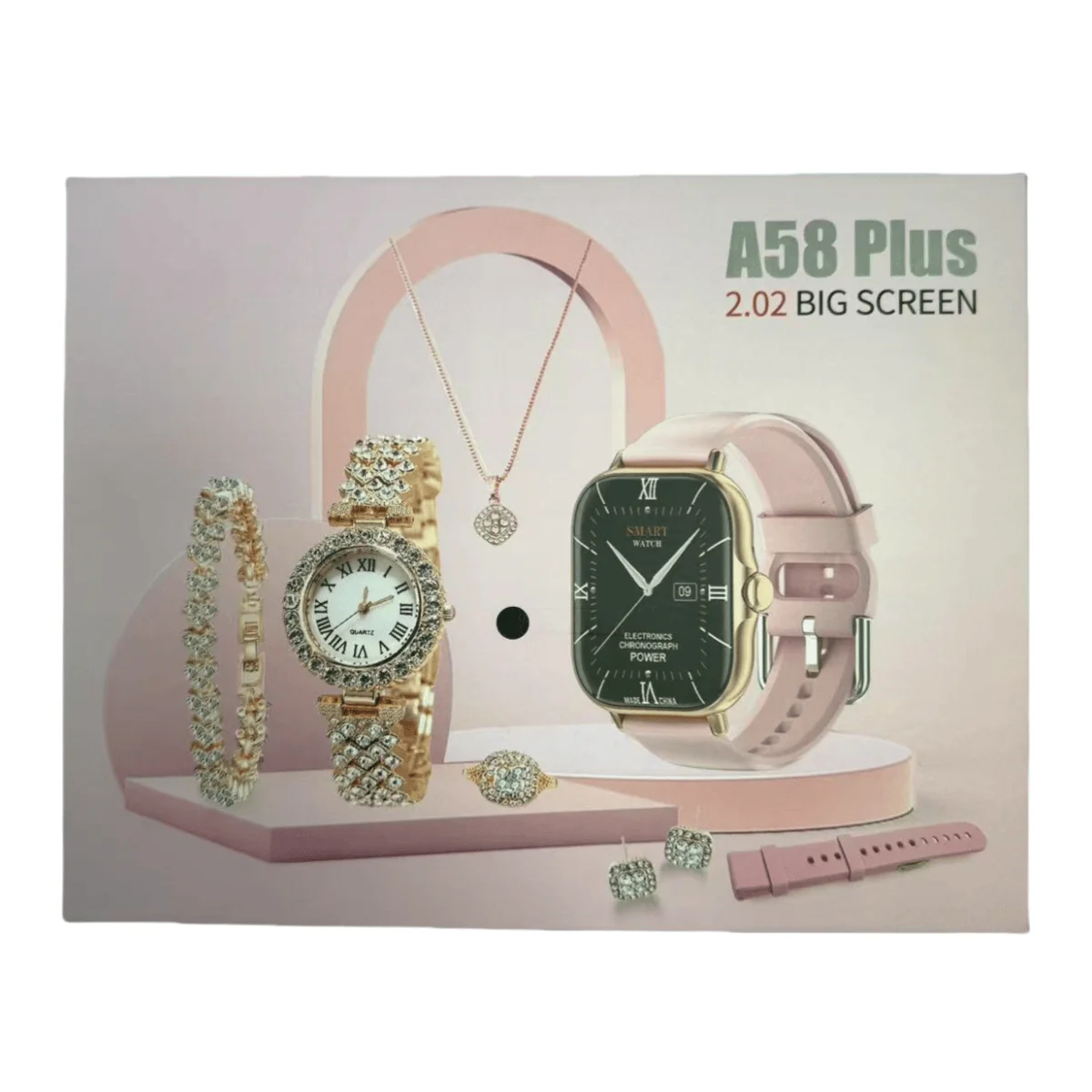 Olywear A58 Plus Smartwatch for Ladies - Stylish Design, Pedometer ［24時間値下げ］OLY-WATCH オリーウォッチ(OW-1)