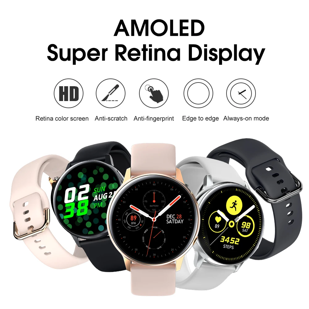 2020 Microwear SG2 Bluetooth smartwatch multiple sports modes IP68 ECG heart rate fitness HD high-quality round band watch