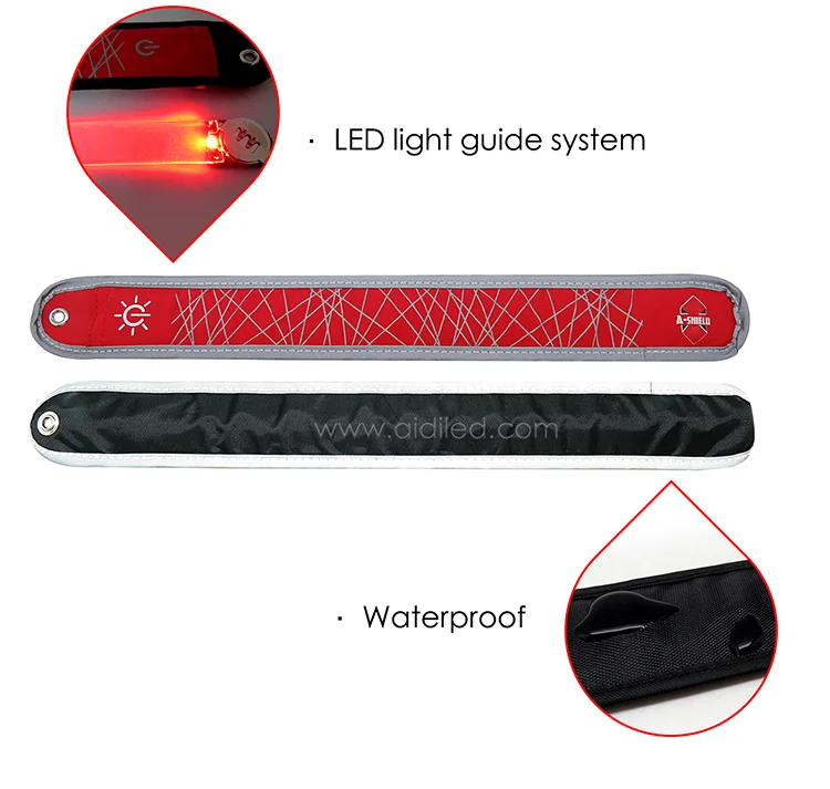product-AIDI-Outdoor Safety Nylon Waterproof LED Reflective Slap Band-img
