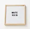 OurWarm Funny DIY Felt Letter Board Sign Pink Black Grey Changeable Message Board With Holder Wedding Home Decoration 10"x10"