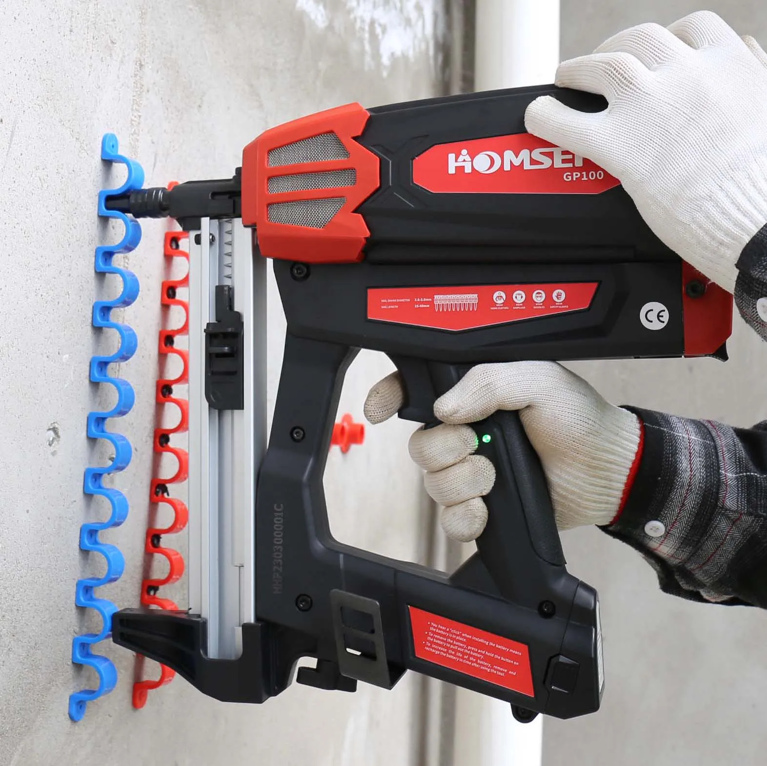 Gas Actuated Fastening Tool GP100 - Cordless Nail Gun