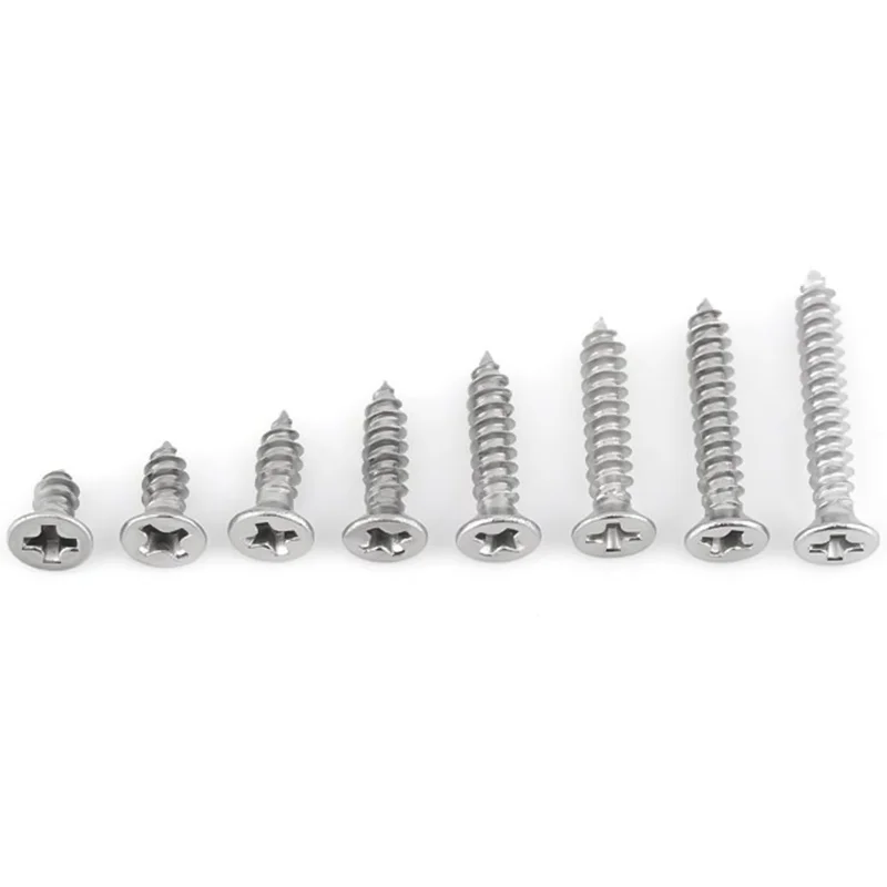 Stainless Steel Screw SS304 Pan/Flat Head Self Tapping Screw Assortment Wood Screw details