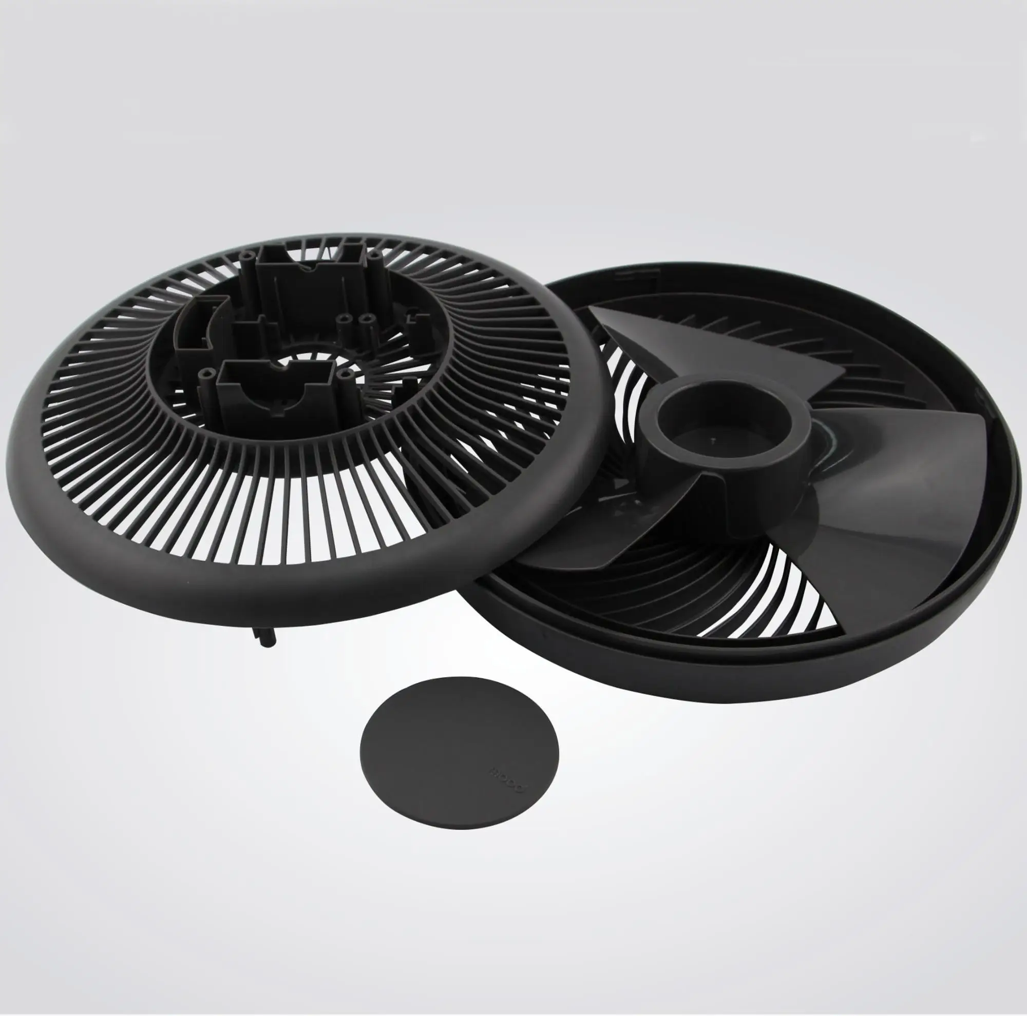 Oem Iso Injection Moulding Plastic Fan Parts Housing Fan Guard And