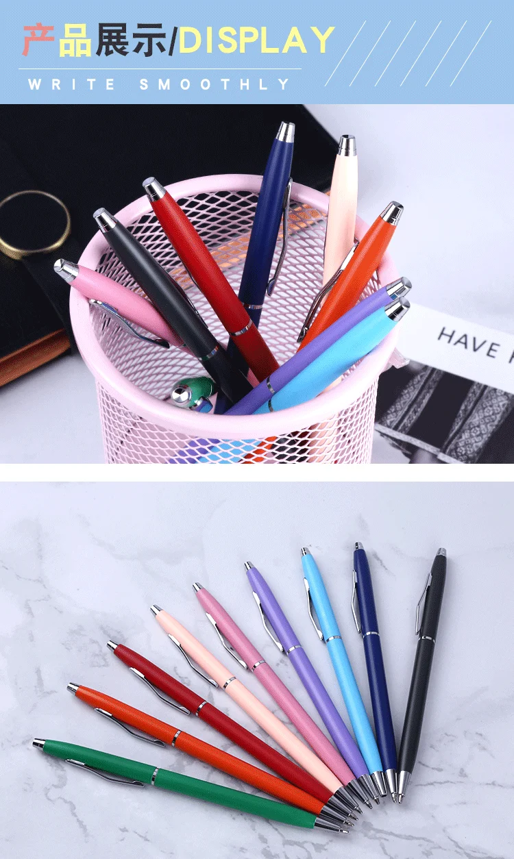 Ttx Simple Thin Slim Ballpoint Metal Pens With Logo For Promotion Buy