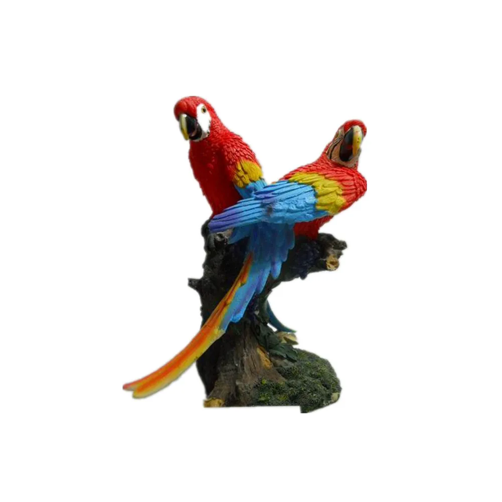 resin parrot figurines