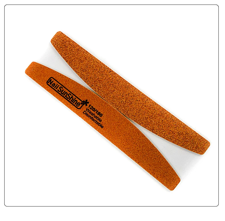 Professional Custom Double Side Wood Nail File Thinbrown Washable