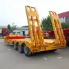 3 Axles 4 Axles 50Ton 60Ton low bed Lowbed Low Bed Semi Trailer Truck For Sale