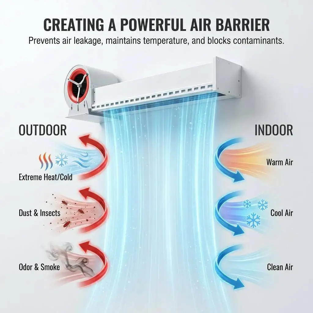 Air Curtain, Centrifugal, 220 V, 1800 - 4500 m³ - detail 4