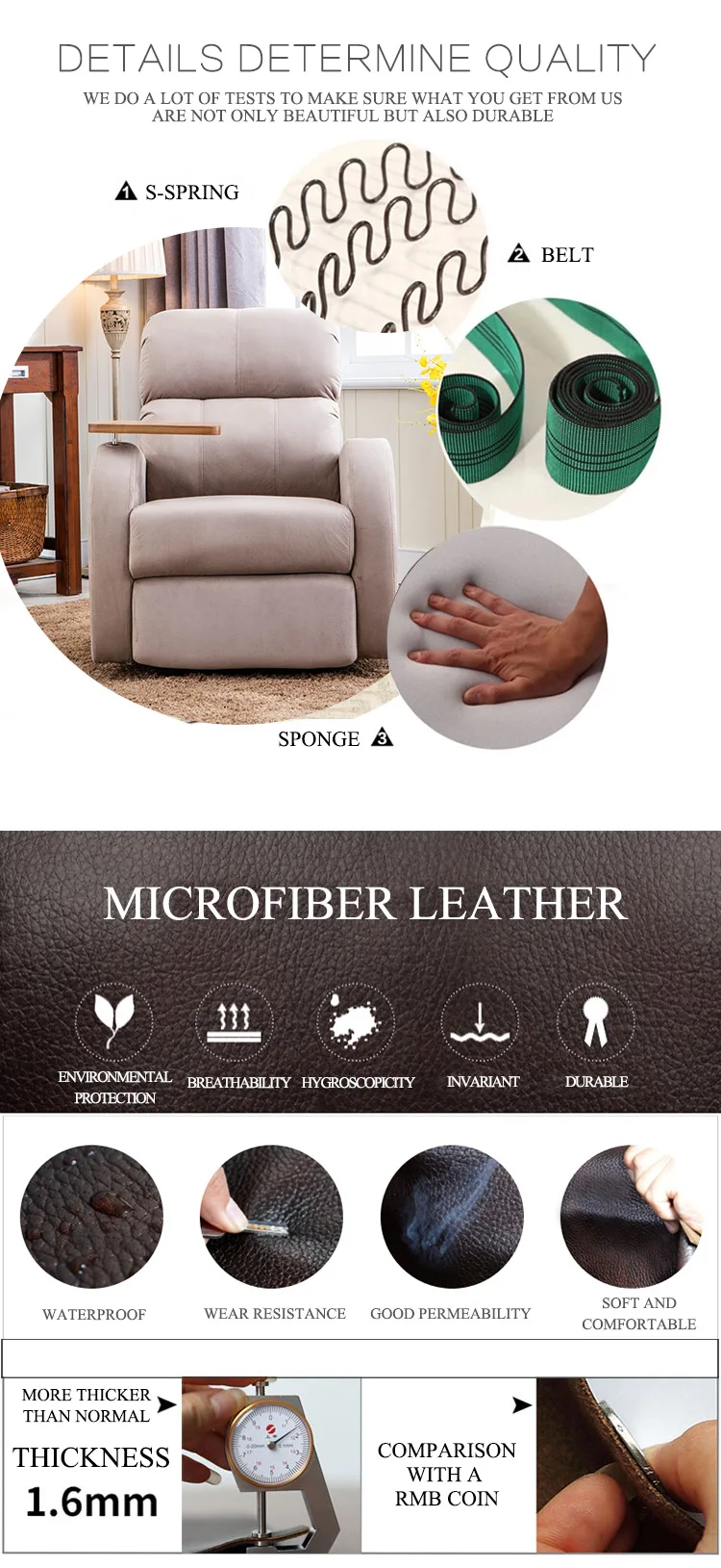 reclining sofa leather