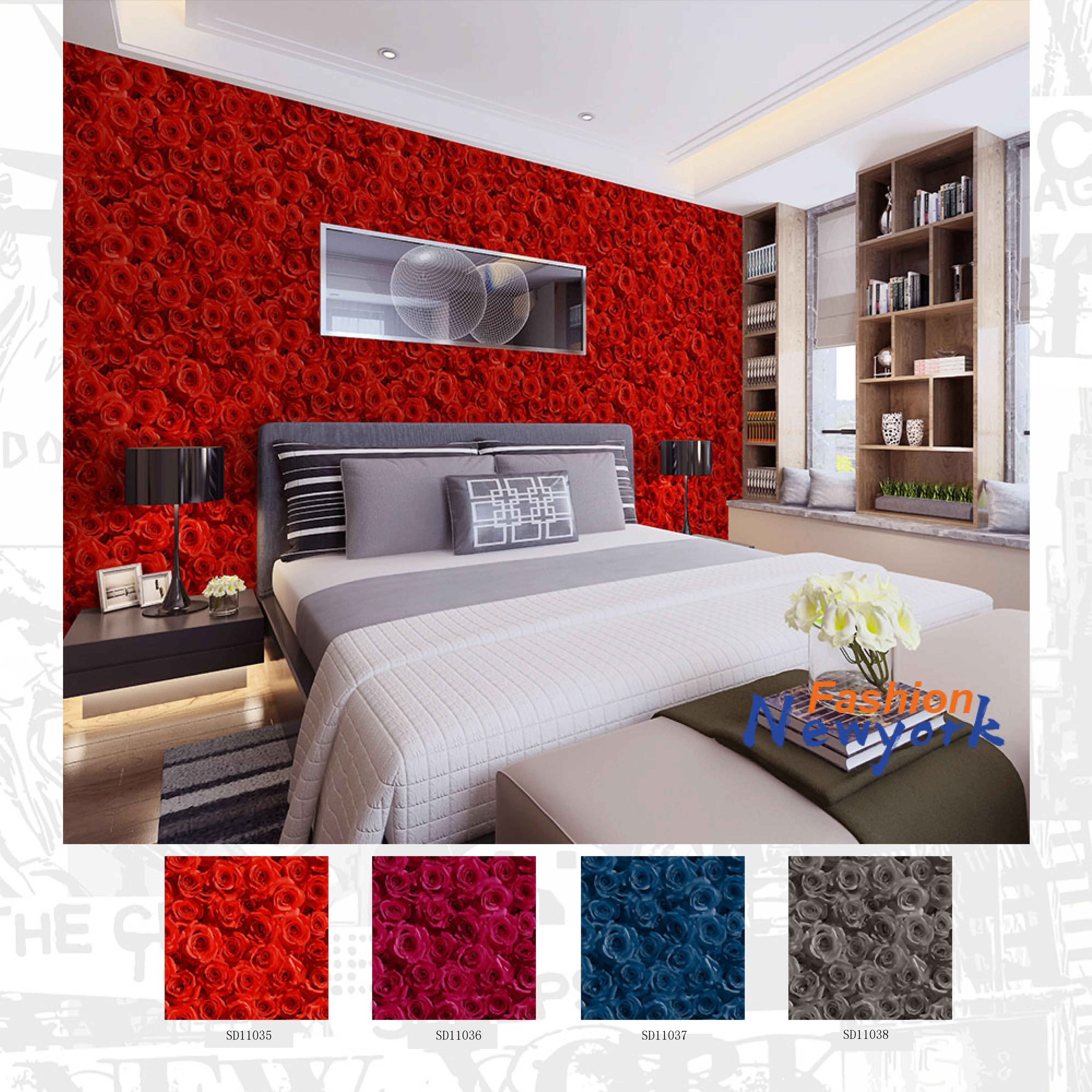 2020 New Design Interior Children's Room Decoration Wallpaper 3d Pvc Wallpaper Buy 3d