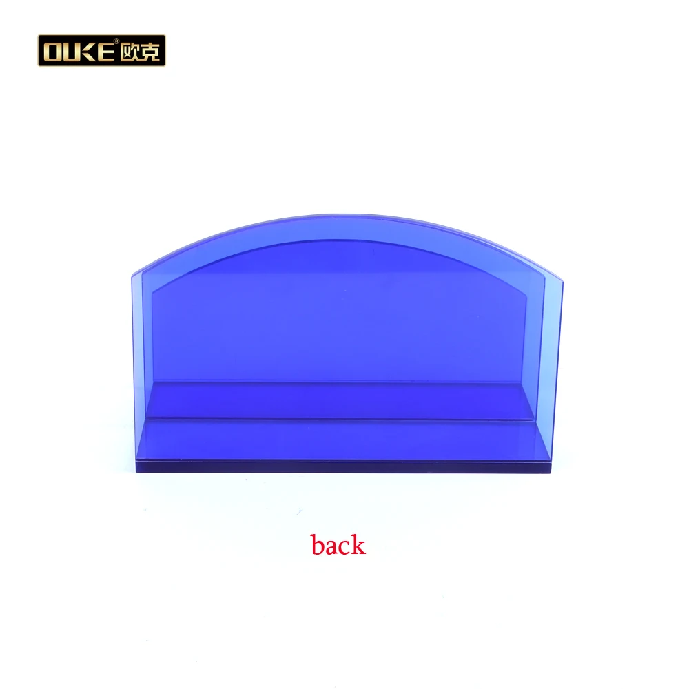 Factory custom Clear Blue Acrylic Holder Cosmetic Display Stand