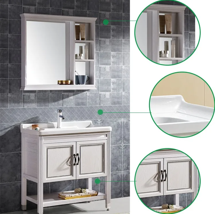 2019 Chinese  Modern Apartment Bathroom  Sink Makeup Vanity