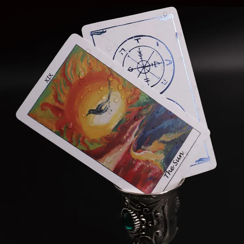 Custom Print Tarot Cards With Brass Foil Edges Buy Tarot Cards,Custom