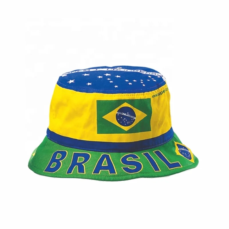 Brazil Bucket Hat For Nation Football Team - Buy Giveaways For Sport ...