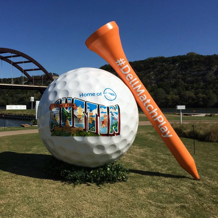 Large Size Fiberglass Decorative Golf Ball Sculpture Buy Decorative
