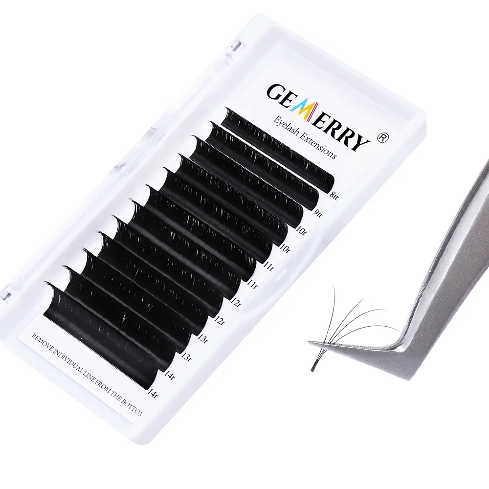 

Rapid Volume Eyelash Extension 0.07 D Curl Mix 8-15mm Easy Fan Rapid Blooming Lashes 3D 4D 5D 6D 10D 20D 20-25Mix