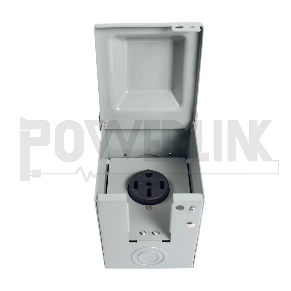 50 Amp Rv Power Outlet Box For Travel Trailer Receptacle Nema 1450r