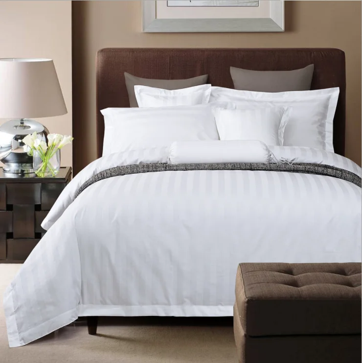 100 Cotton Fabric White Percale Sateen Fabric Pure Cotton Bed Sheets