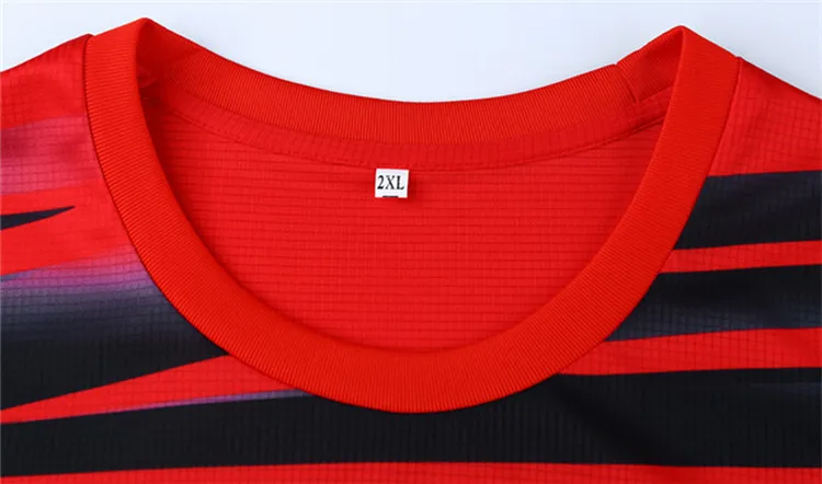 Wholesale adults breathable sports jersey printing table tennis uniform sets sublimation badminton clothes