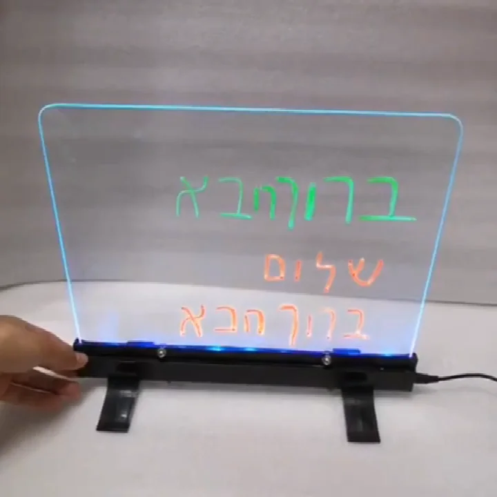 Hot Sale Fluorescent Drawing Board Toy Night Light Drawing Board With