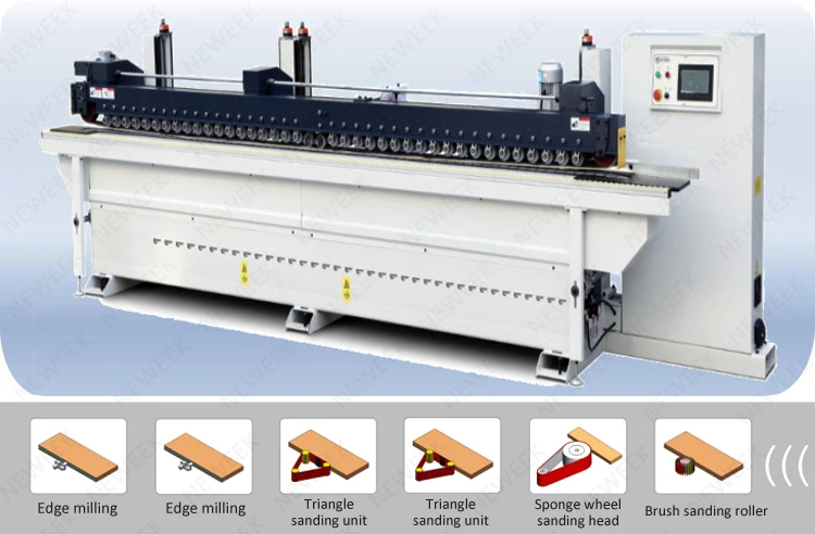 NEWEEK wood sanding machine abrasive belt sander straight line edge sander
