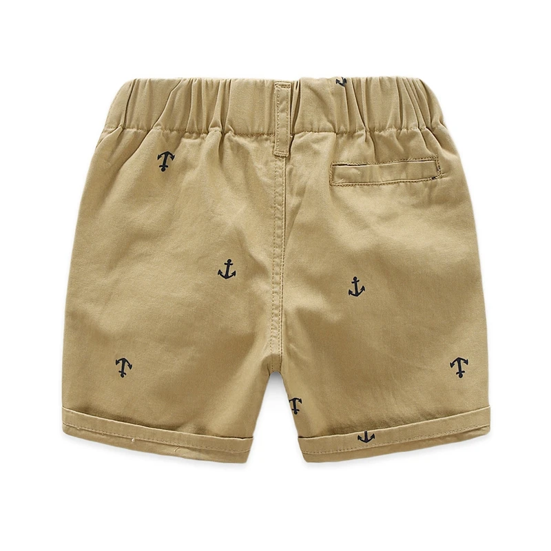 Boys Cotton Shorts Summer Casual Solid Kids Elastic Waist Shorts Age 2-9 years 