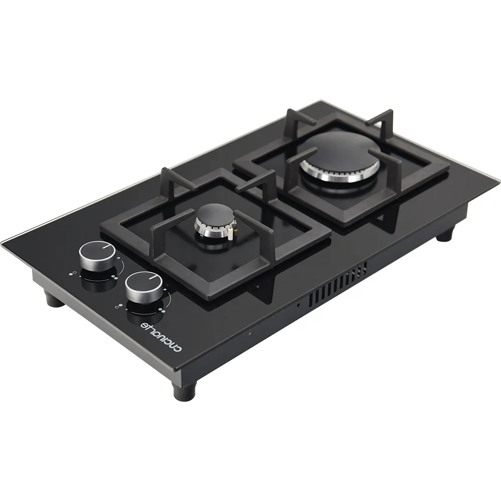 
Hot selling glass panel built-in household cooking appliances gas hob 