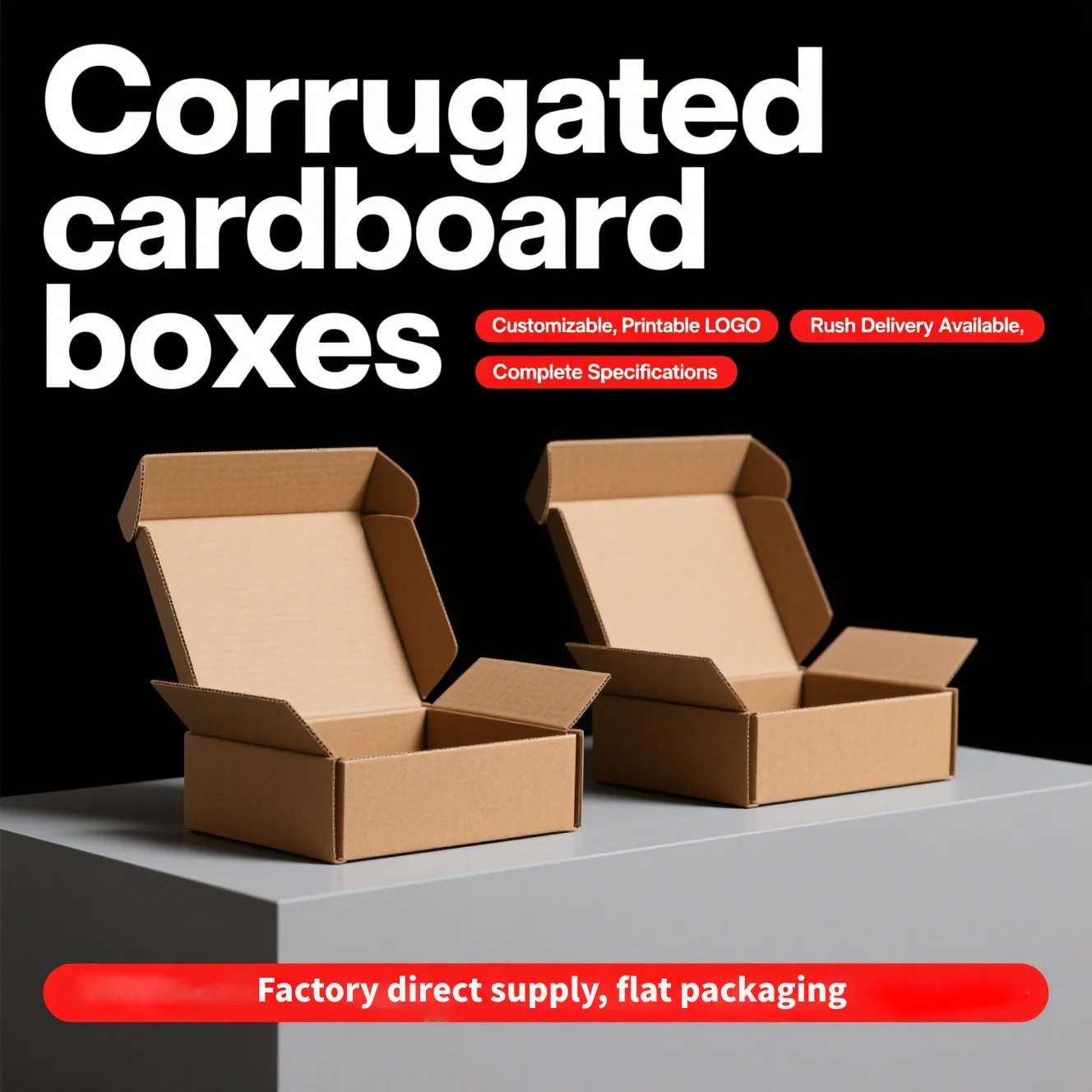 product customized logo cardboard box printing storage paper packaging large container mailing corrugated cardboard shipping box-6