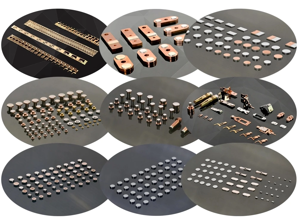 Wholesale Silver Contact Silver Alloy Bimetal Contact Rivets Electrical
