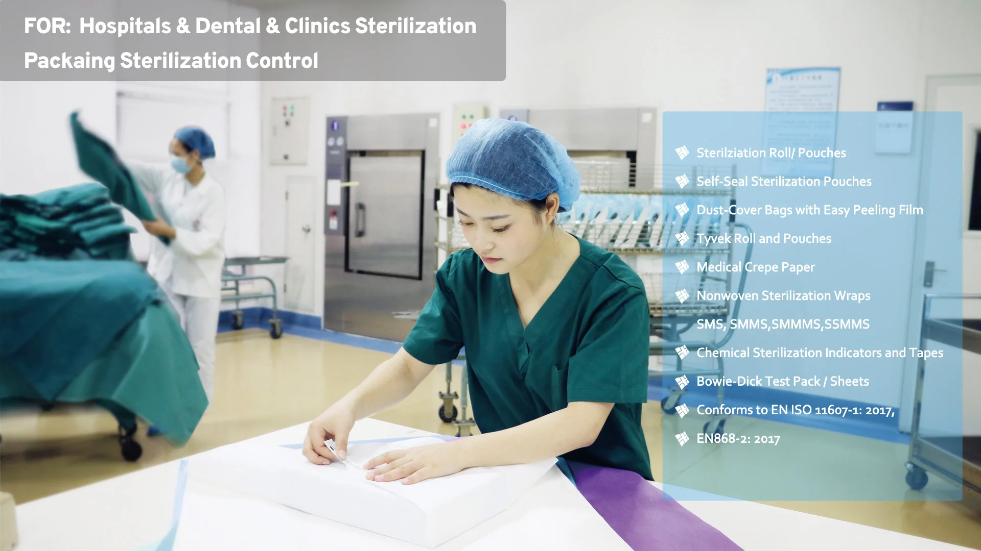 Sterilization Packing Paper 60 X 60 Non Woven For Cssd Buy