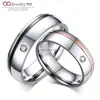 Couple Wedding Ring Four Leaf Clover Pendant Hip Hop Necklace