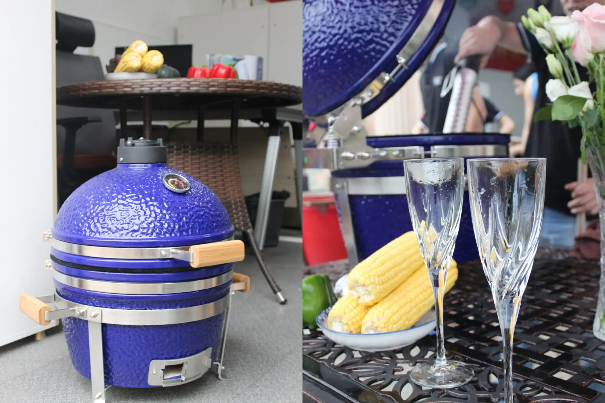 Seb / Steel Egg Bbq Grill Outdoor China Oem Wholesale Price Tabletop