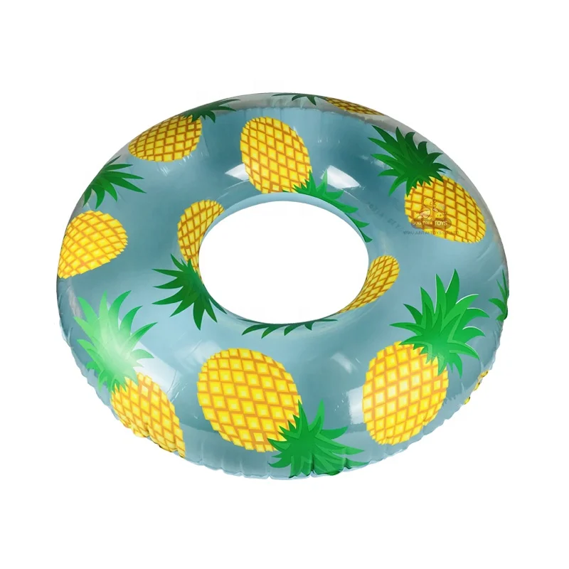Wholesale High Quality 120cm Pineapple Inflatable Swimming Circle Adult