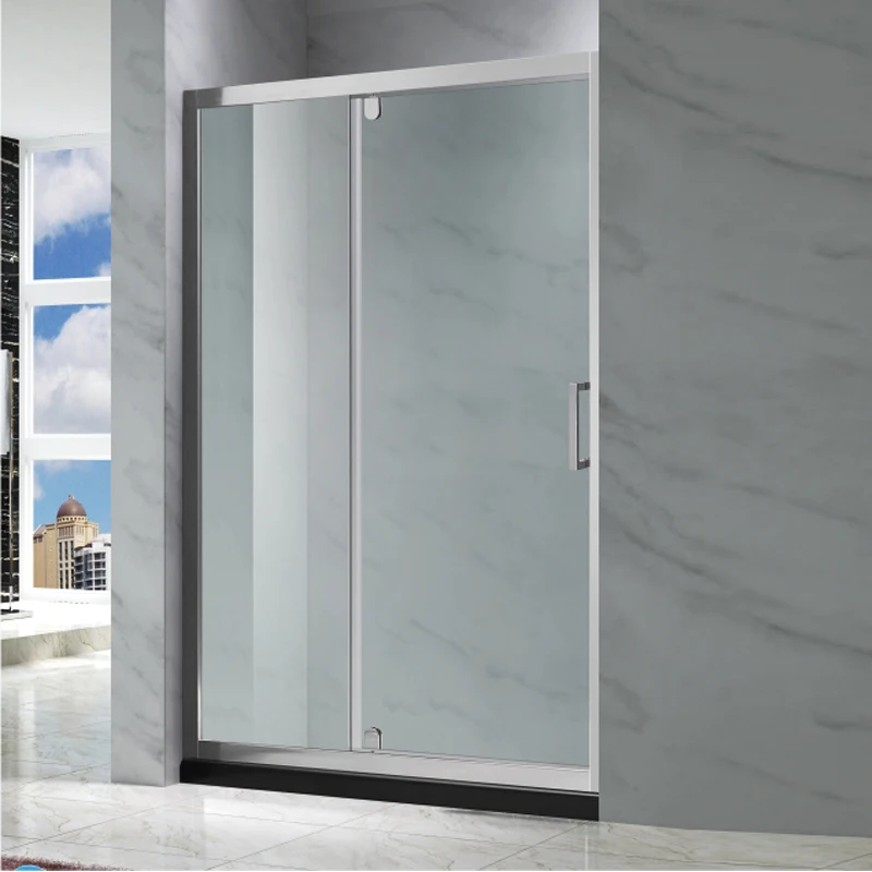 定制双滑动淋浴门铝滑动浴室推拉门浴缸淋浴玻璃